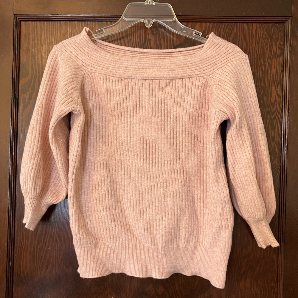 Valentine’s Day Off-the-Shoulders Sweater